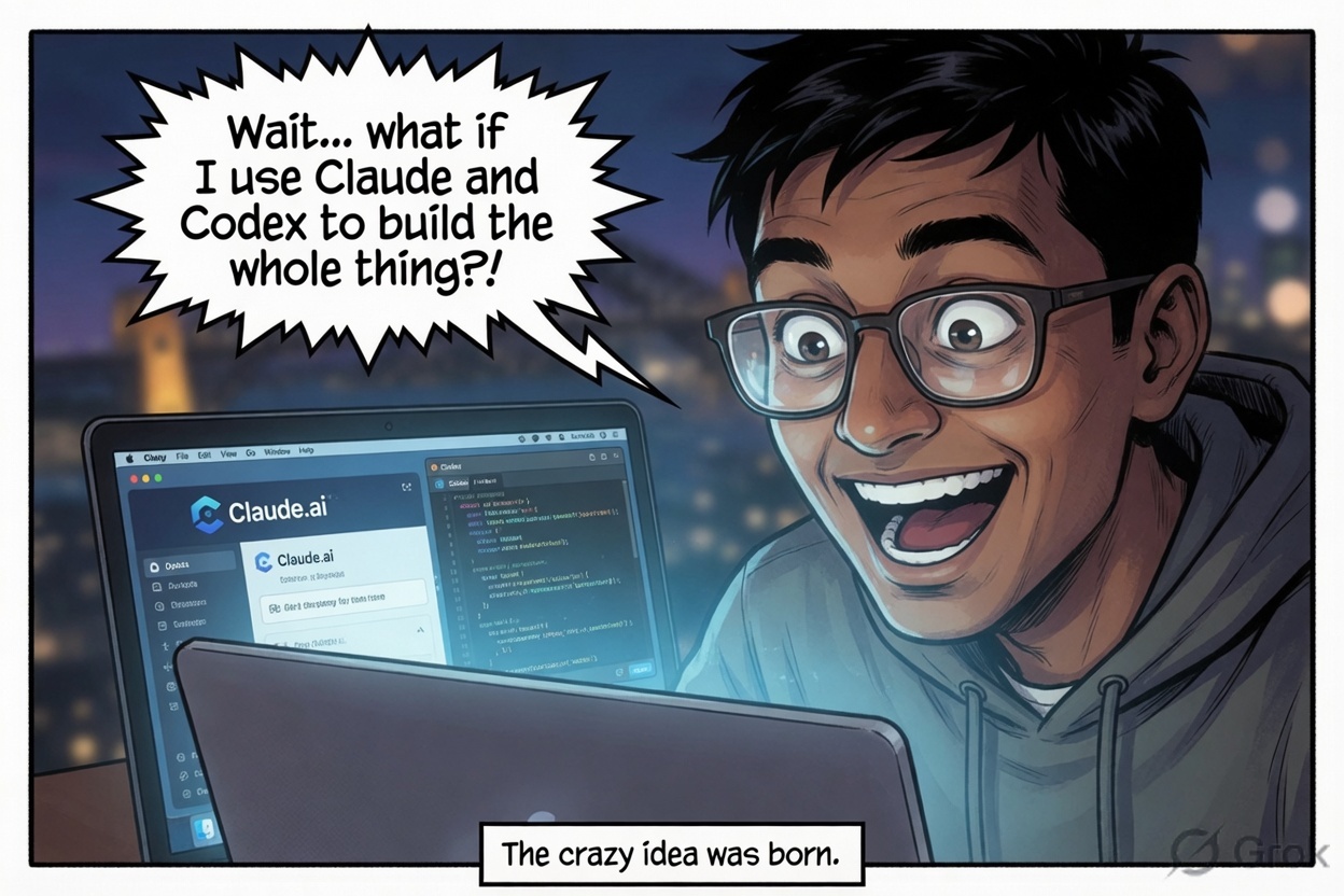 Panel 2 – What if I use Claude and Codex to build the whole thing?